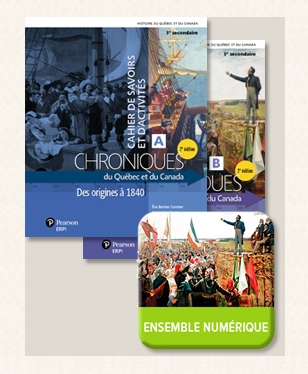Chroniques du Québec et du Canada - Cahiers de savoirs et d'activités 3 (A et B) + Ensemble numérique - ÉLÈVE 3 (12 mois)  (2 TOMES) | Krysztofiak, Virginie
