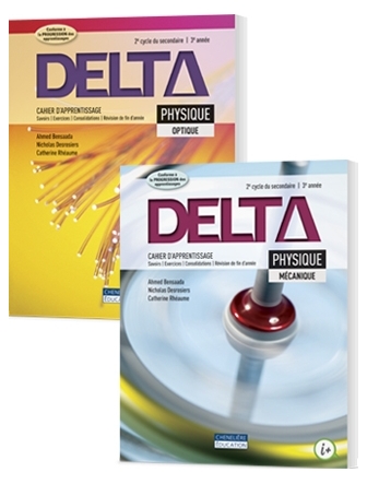 Delta physique combo cahiers d'apprentissage version imprimé + version numérique (1 an) + activités interactives - 5e secondaire | 