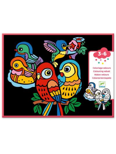 Coloriage Velours - Bébés Oiseaux | Dessin/coloriage/peinture