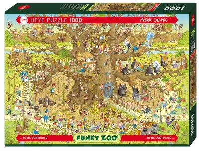 Casse-tête 1000 - Funky zoo - Habitat des Singes, Degano (Monkey Habitat) | Casse-têtes