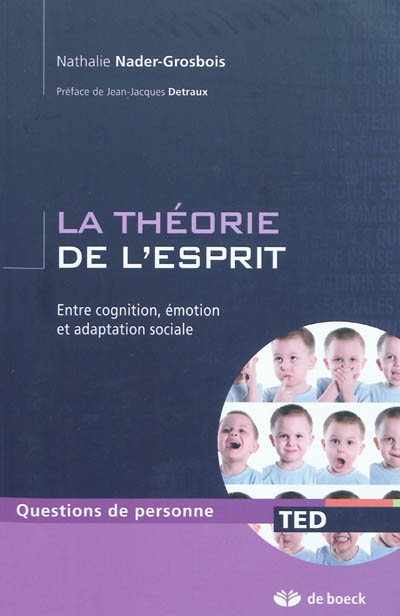 théorie de l'esprit (La) | Nader-Grosbois, Nathalie