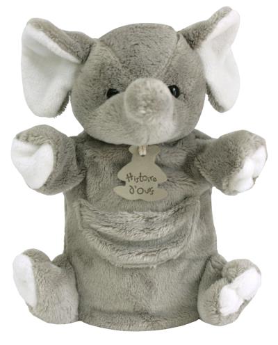 Marionnette - Éléphant 25 cm | Peluche et marionnette