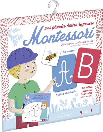Mes grandes lettres rugueuses Montessori | Conscience phonologique
