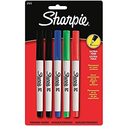 Marqueurs Sharpie ultra fin 4 coul | Crayons de couleur, feutres  et craies