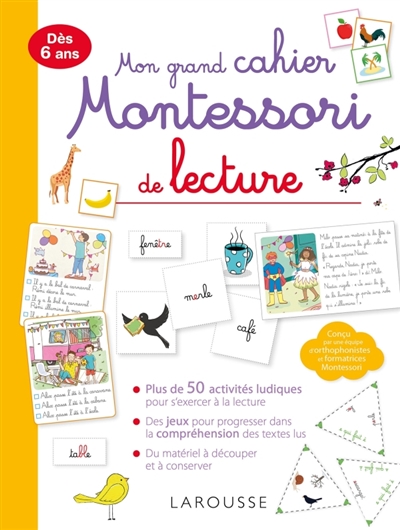 Mon grand cahier Montessori de lecture | Galon, Anaïs