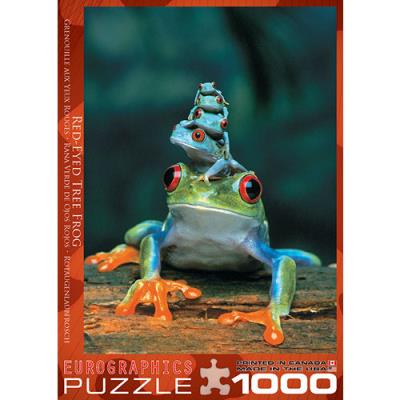 Casse-tête 1000 - 3 grenouilles aux yeux rouge | Casse-têtes