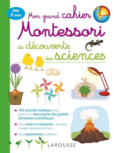 Mon grand cahier Montessori de découverte des sciences | 