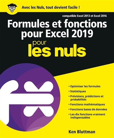 Formules et fonctions pour Excel 2019 pour les nuls | Bluttman, Ken