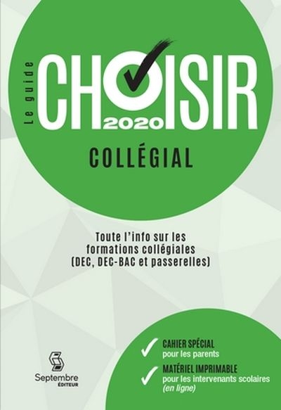 guide Choisir collégial 2020 (Le) | Septembre éditeur