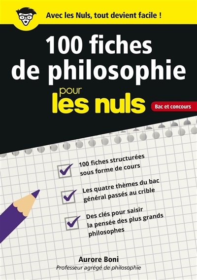 100 fiches de philosophie pour les nuls | Boni, Aurore