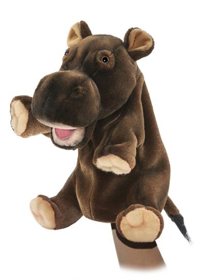 Marionnette Hansa - Hippopotame (24 cm) | Peluche et marionnette