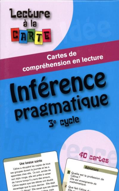 Inférence pragmatique, 3e cycle  | Vincent, Marc-Antoine