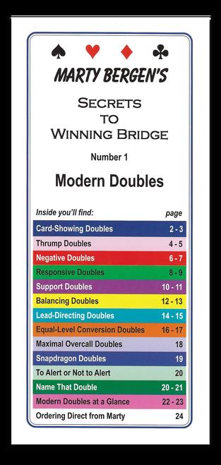 Secrets to Winning Bridge by Marty Bergen T.01 - Modern doubles | Livre anglophone