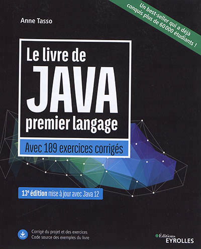 livre de Java premier langage (Le) : avec 109 exercices corrigés | Tasso, Anne