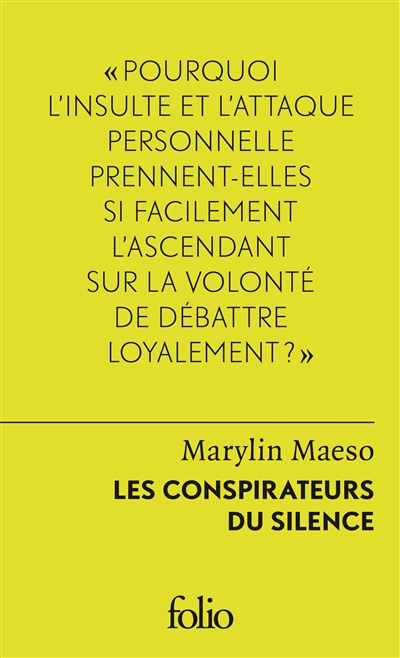 conspirateurs du silence (Les) | Maeso, Marylin
