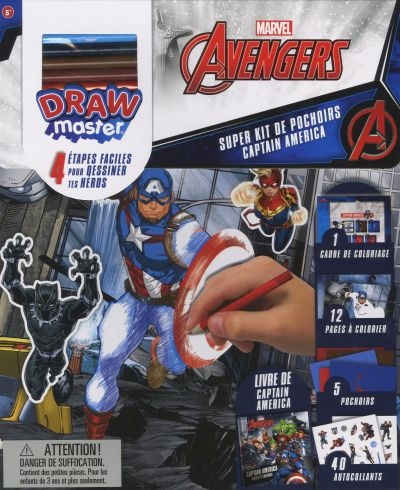 Drawmaster - Marvel Avengers : Captain America  | Dessin/coloriage/peinture