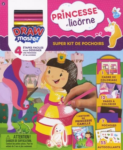 Drawmaster - Princesse et Licorne  | Dessin/coloriage/peinture
