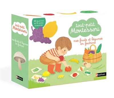 Tout-petit Montessori : coffret fruits et légumes | Sensoriel et moteur