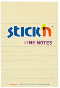 Stick'n - Bloc-note ligné 6"x 4" | Papier,cahiers, tablettes, factures, post-it