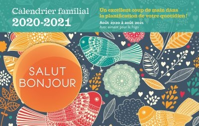 Calendrier familial Salut Bonjour 2020-2021 | 