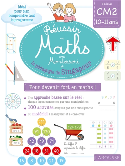 Réussir en maths avec Montessori et la pédagogie de Singapour | Urvoy, Delphine