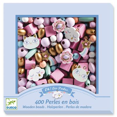 400 perles en bois - Arc-en-ciel | Bijoux et accessoires mode