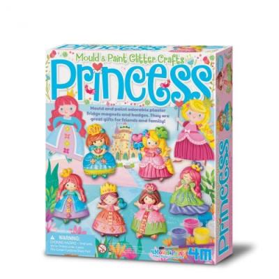 Kit moulage & peinture à paillettes - Princesse | Bricolage divers
