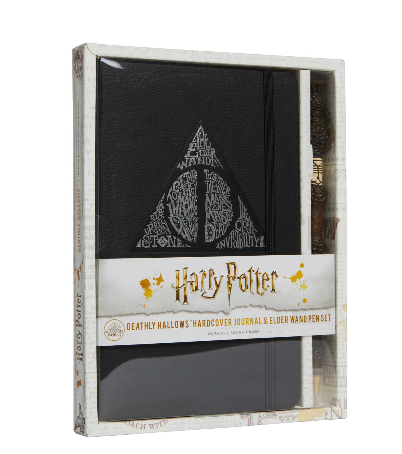 Harry Potter: Deathly Hallows Hardcover Journal and Elder Wand Pen Set | Papeterie fine
