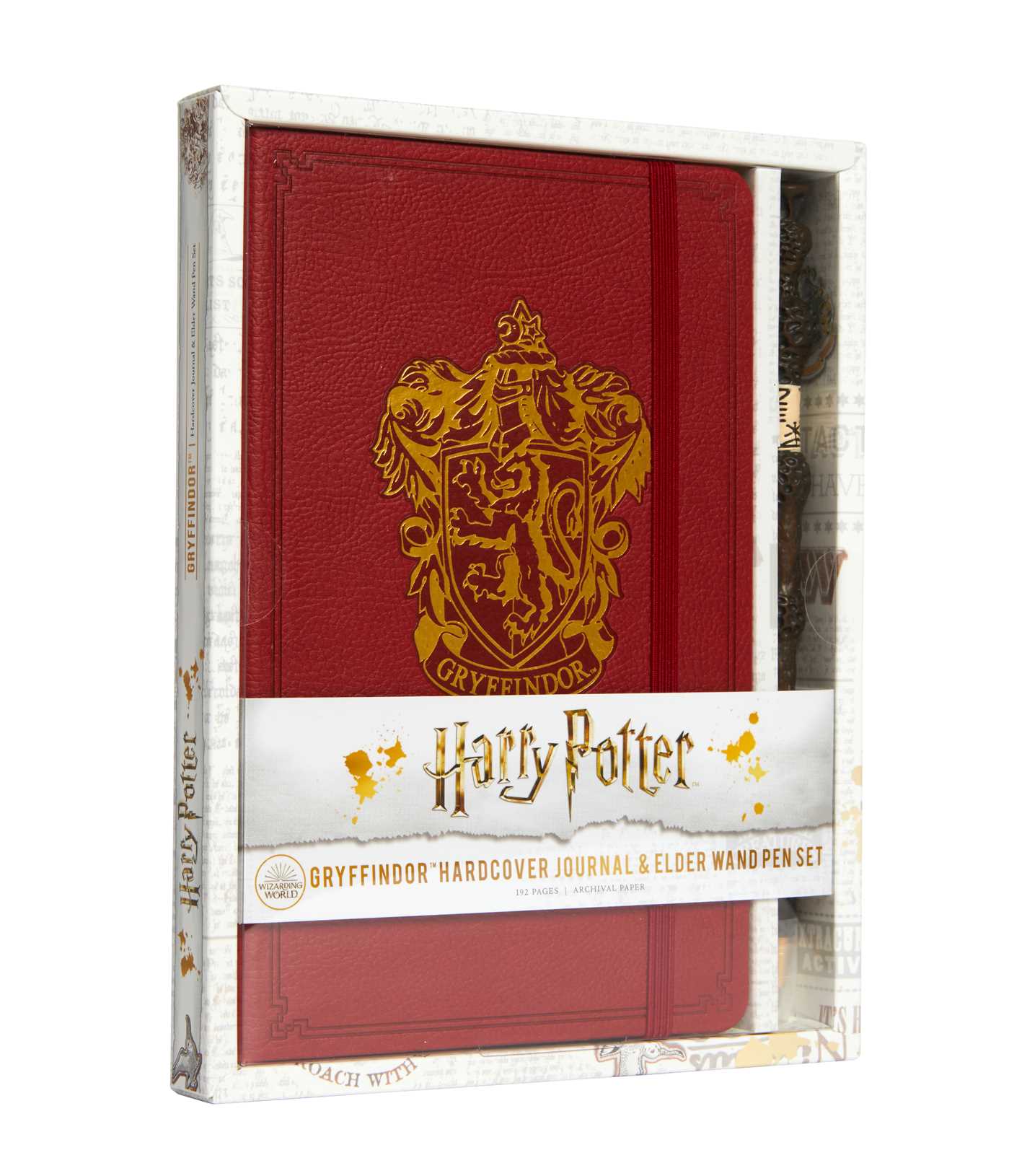 Harry Potter: Gryffindor Hardcover Journal and Elder Wand Pen Set | Papeterie fine