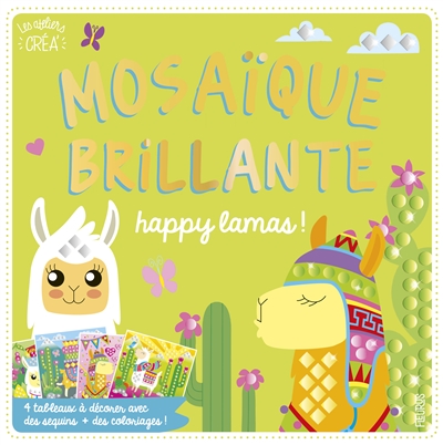 Mosaïque brillante - Happy lamas ! | Jezewski, Mayumi