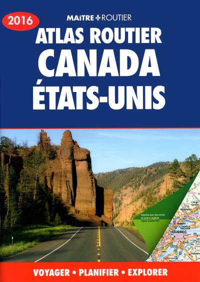 Atlas routier Canada États-Unis 2016  | 