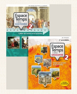 Espace Temps - Combo Géographie et Histoire 2 - Cahiers de savoirs et d'activités + Ensemble numérique - ÉLÈVE, 2e éd. (12 mois) | 