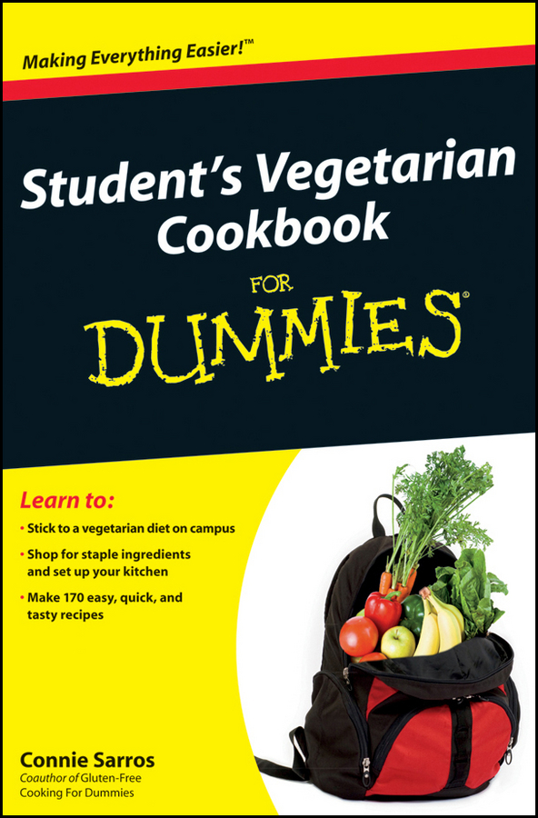 Student's Vegetarian Cookbook For Dummies | Sarros, Connie