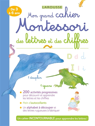 Mon grand cahier Montessori des lettres et des chiffres | Urvoy, Delphine