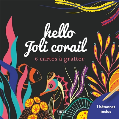 Hello joli corail : 6 cartes à gratter | Magano, Lisa