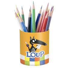 Pot à crayon le loup (Le) | Porte crayons, porte trombones/cartes