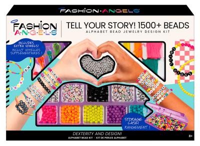 Fashion Angels - Tell Your Story - Kit de 1500+ perles alphabet | Bijoux et accessoires mode