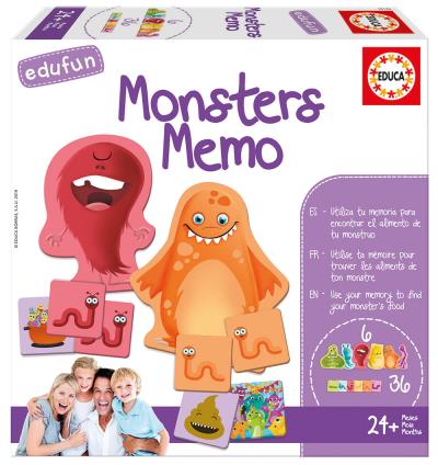 Edufun - Monsters Memo | Jeux collectifs & Jeux de rôles