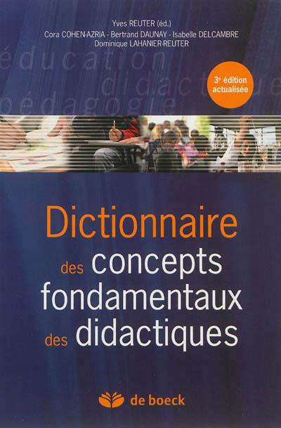 Dictionnaire des concepts fondamentaux des didactiques | 