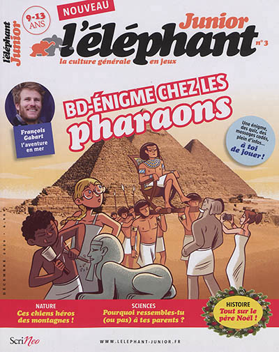 L'Eléphant junior, n° 3 - BD-énigme chez les pharaons | 