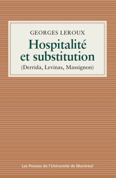 Hospitalié et substitution  | Leroux, Georges