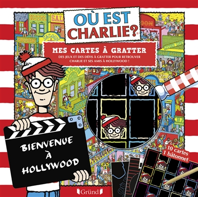 Où est Charlie ? : mes cartes à gratter : des jeux et des défis à gratter pour retrouver Charlie et ses amis à Hollywood ! | Handford, Martin