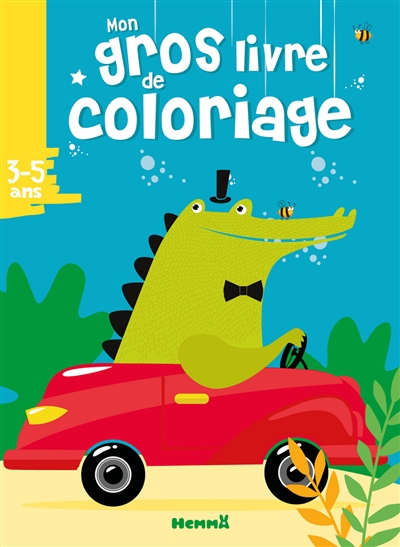 Mon gros livre de coloriage : croco voiture : 3-5 ans  | 