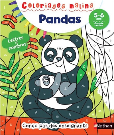 Coloriages malins - Pandas | Nidelet, Florène