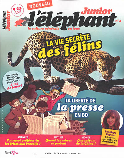 L'Eléphant junior n° 4 -  La vie secrète des félins La liberté de la presse en BD | 