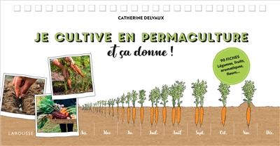 Je cultive en permaculture : et ça donne ! : 90 fiches, légumes, fruits, aromatiques, fleurs.. | Delvaux, Catherine