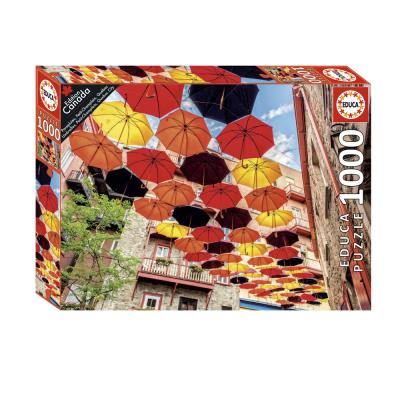 Casse-tête 1000 - Ed. Canada - Parapluies, Petit-Champlain, Québec | Casse-têtes