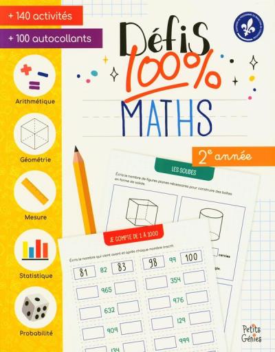 Défis 100% maths - 2e année | Collectif