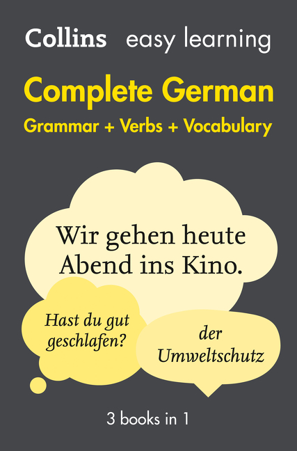 Easy Learning German Complete Grammar, Verbs and Vocabulary (3 books in 1): Trusted support for learning (Collins Easy Learning) | 