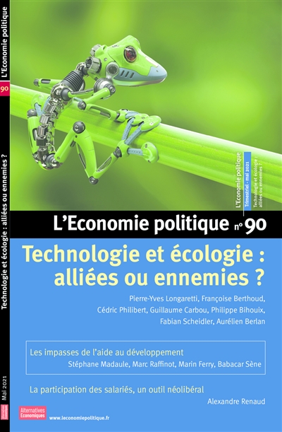 Économie politique (L'), n° 90 - Technologie et écologie : alliées ou ennemies | 